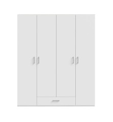 Armario w17 4 ptas. 1  cajón blanco