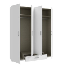 Armario w17 4 ptas. 1  cajón blanco