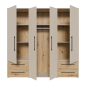 Armario W19 4 puertas 4 cajones sand- artisan Armario W19 4 puertas 4 cajones sand- artisan