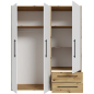 Armario W19 3 ptas 2 cajones artisan blanco Armario W19 3 ptas 2 cajones artisan blanco