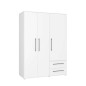 Armario W19 3 ptas 2 cajones blanco Armario W19 3 ptas 2 cajones blanco
