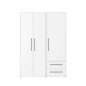 Armario W19 3 ptas 2 cajones blanco Armario W19 3 ptas 2 cajones blanco