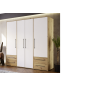 Armario W19 4 Ptas. 4 Cajones 206cm Artisan blanco Armario W19 4 Ptas. 4 Cajones 206cm Artisan blanco