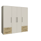 Armario W19 4 Ptas. 4 Cajones 206cm Sand artisan Armario W19 4 Ptas. 4 Cajones 206cm Sand artisan