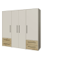 Armario W19 4 Ptas. 4 Cajones 206cm Sand artisan Armario W19 4 Ptas. 4 Cajones 206cm Sand artisan