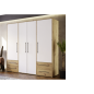 Armario W19 4 Ptas. 4 Cajones 206cm Mauvella blanco Armario W19 4 Ptas. 4 Cajones 206cm Mauvella blanco