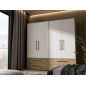 Armario W19 4 Ptas. 4 Cajones grandes 206cm Artisan blanco Armario W19 4 Ptas. 4 Cajones grandes 206cm Artisan blanco