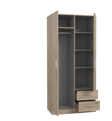 Armario W27 2 ptas. 2 cajones de 91cm