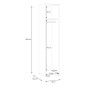Armario W24  1 pta. 40cm Blanco