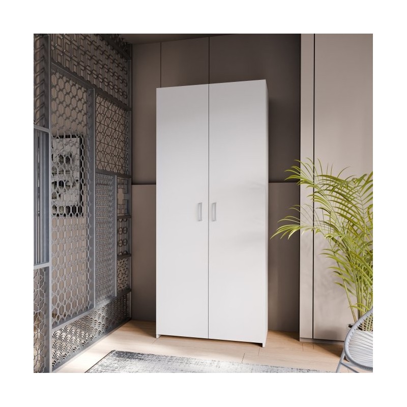 Armario W24 2 pta. 79,7 cm Blanco Armario W24 2 pta. 79,7 cm Blanco