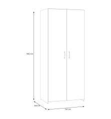 Armario W24 2 pta. 79,7 cm Blanco