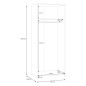 Armario W24 2 pta. 79,7 cm Blanco Armario W24 2 pta. 79,7 cm Blanco