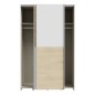 Armario corredero W20  de 120 cm Blanco/Roble Puccini