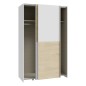 Armario corredero W20  de 120 cm Blanco/Roble Puccini