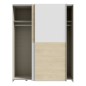 Armario corredero W20 de 150 cm Blanco/Roble Puccini