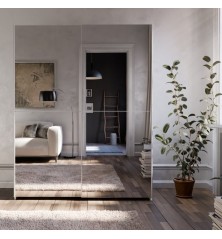 Armario corredero W20 de 150 cm Blanco 2 puertas con lunas de espejo