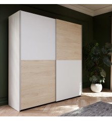 Armario corredero W20 de 170 cm Blanco Puccini