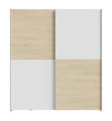 Armario correderas W20 de 170 cm Blanco Puccini