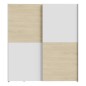 Armario correderas W20 de 170 cm Blanco Puccini