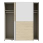 Armario correderas W20 de 170 cm Blanco Puccini