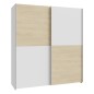 Armario correderas W20 de 170 cm Blanco Puccini