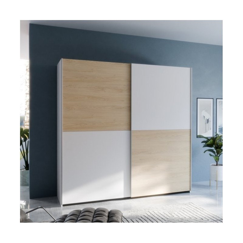 Armario corredero W20 de 190 cm Blanco Puccini