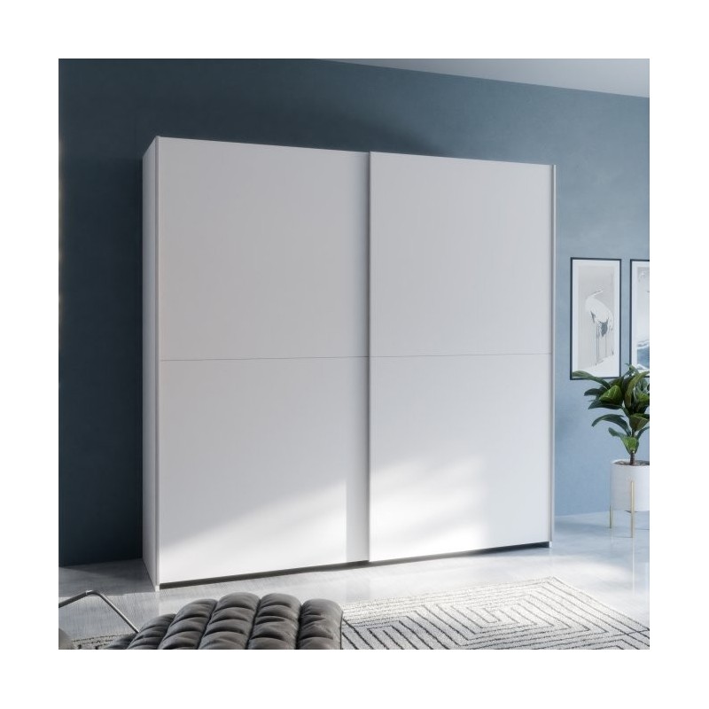 Armario corredero W20 de 190 cm Blanco Mate