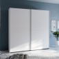 Armario corredero W20 de 190 cm Blanco Mate
