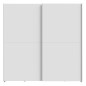 Armario corredero W20 de 190 cm Blanco Mate