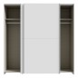Armario corredero W20 de 190 cm Blanco Mate