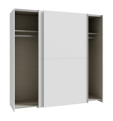 Armario corredero W20 de 190 cm Blanco Mate
