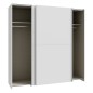 Armario corredero W20 de 190 cm Blanco Mate