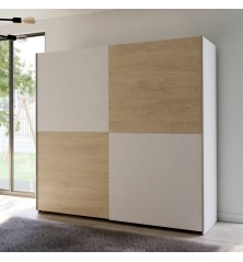 Armario corredero W20 de 190 cm Blanco- Puccini