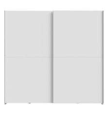 Armario puertas correderas W20 de 200 cm Blanco mate