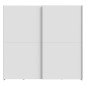 Armario puertas correderas W20 de 200 cm Blanco mate