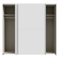 Armario puertas correderas W20 de 200 cm Blanco mate