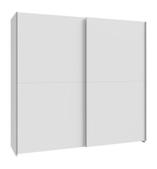 Armario puertas correderas W20 de 200 cm Blanco mate