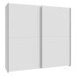 Armario puertas correderas W20 de 200 cm Blanco mate