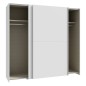 Armario puertas correderas W20 de 200 cm Blanco mate