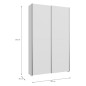 Armario recibidor W21-SD  120CM Blanco