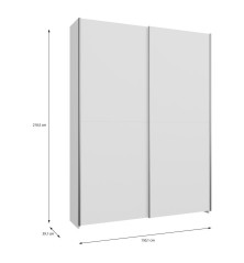 Armario recibidor W21-SD  150 CM Blanco