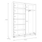 Armario recibidor W21-SD 150 CM Blanco Armario recibidor W21-SD 150 CM Blanco