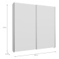 Armario recibidor W21-SD 200  CM Blanco