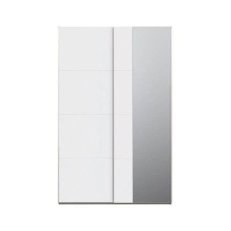 Armario W22 Blanco Mate con 2 Ptas. Correderas y Espejo 150CM