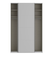 Armario W22 Blanco brillo con 2 Ptas. Correderas y Espejo 180CM