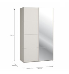 Armario W26 DE 120 cm Sand- Espejo