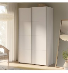 Armario puertas correderas W26 DE 120 cm Blanco mate
