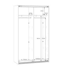 Armario W26 DE 120 cm Blanco mate