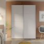 Armario puertas correderas W26 DE 120 cm Blanco mate