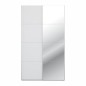 Armario puertas correderas W26 de 120 cm Blanco mate -con  1 pta. Espejo